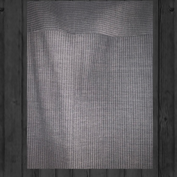 Banana Republic Skirt Grey Wool Pinstripe Pencil - Picture 2 of 4